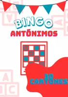 Vista previa - Tarjetas / Manipulativos - BINGO DE ANTÓNIMOS PARA PRIMARIA - Portada