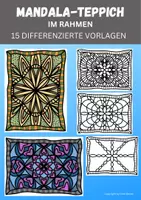 Vorschau - Mal- und Bastelvorlagen - Mandala Teppich im Rahmen, differenziert - Deckblatt