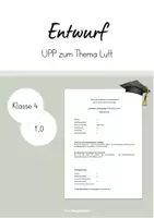 Vorschau - Stundenentwürfe - UPP Entwurf - Sachunterricht (Luft) - Deckblatt