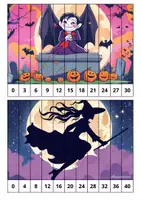 anteprima - Giochi - Puzzle di Halloween per ripassare le tabelline - Pagina 2