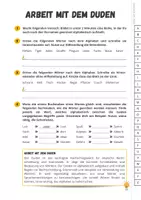 Vorschau - Arbeitsblätter - Arbeit mit dem Duden/ Wörterbuch: Sortierung und Alphabet - Übung - Seite 1