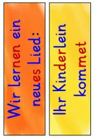 Vorschau - Fördermaterial/Inklusion - Weihnachtslied Ihr Kinderlein kommet - Weihnachten Liederarbeitung - Tafelmaterial - Seite 1