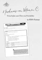 Vorschau - Arbeitsblätter - Nachweis von Vitamin C - Protokolle spraschsensibel unterrichten - Deckblatt