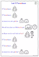 Vorschau - Mal- und Bastelvorlagen - Liederarbeitung O Tannenbaum Weihnachtslied - Arbeitsblätter - Seite 3