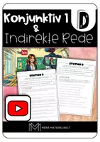 Vorschau - Unterrichtsreihen - Indirekte Rede & Konjunktiv 1 – Modern und motivierend mit YouTube - Deckblatt