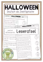 Vorschau - Arbeitsblätter - HALLOWEEN Leserätsel - Deckblatt