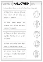Vorschau - Arbeitsblätter - HALLOWEEN Leserätsel - Seite 3
