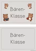 Vorschau - Poster - Klassenschild für deine Bären-Klasse - Seite 2