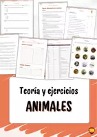 Vista previa - Unidades / Secuencias / Situaciones de Aprendizaje - Vocabulario: Animales (teoría básica + ejercicios) - Portada