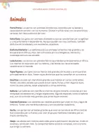 Vista previa - Unidades / Secuencias / Situaciones de Aprendizaje - Vocabulario: Animales (teoría básica + ejercicios) - página 1