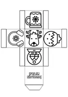Vista previa - Manualidades / Dibujos para colorear - MANUALIDAD PARA CREAR CAJAS DE NAVIDAD - página 3