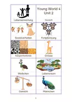 Vorschau - Stationenlernen - Bildkarten Vocabulary passend zu Young World 4 Unit 2 - Seite 3