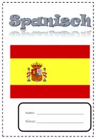 Vorschau - Mal- und Bastelvorlagen - Spanisch Deckblatt für Schnellhefter/Heftumschlag - Deckblatt