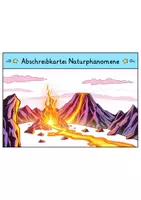 Vorschau - Arbeitsblätter - Abschreibkartei - Naturphänomene | Abschreibübungen | Deutsch 1. Klasse - Seite 1