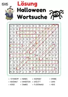 Vorschau - Spiele - Wortsuchspiel/Wortsuche/Suchsel Halloween (Grundschule) - 4 Varianten - Seite 3