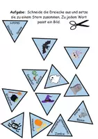 Vorschau - Arbeitsblätter - GRATIS Legestern Halloween Wortschatz - DaZ/DaF, Deutsch (Klassen 1 und 2) - Seite 1