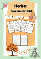 Vorschau - Arbeitsblätter - Herbst 🍂 Sachunterricht - Deckblatt