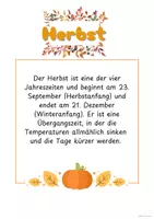 Vorschau - Arbeitsblätter - Herbst 🍂 Sachunterricht - Seite 1