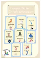 Vorschau - Spiele - Lesespiel Winter 2-fach differenziert - Deckblatt