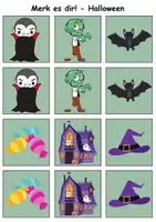 Vorschau - Arbeitsblätter - Merk es dir Halloween (Bild-Bild) - DaZ/DaF, Deutsch (Klasse 1 bis 4) - Seite 2