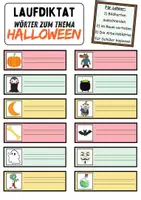 Vorschau - Unterrichtsreihen - Laufdiktat / Schleichdiktat Halloween - DaZ/DaF, Deutsch (Diktat) - Seite 3