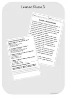 Vorschau - Arbeitsblätter - Lesetext für Klasse 3 Herbst - Deckblatt