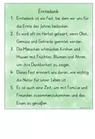 Vorschau - Arbeitsblätter - Schleichdiktat Erntedank - Seite 1