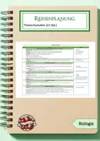 Vorschau - Unterrichtsreihen - Biologie Reihenplanung Evolution - Deckblatt