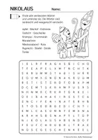 Vorschau - Arbeitsblätter - Wortsuche im Buchstabengitter Nikolaus Sammlung Kl. 1.-9. - Seite 3