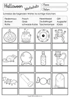 Aperçu - Feuilles d'exercices - Halloween Arbeitsblätter 1. und 2. Klasse - Page 2