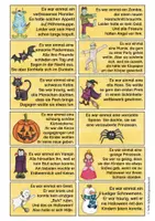 Vista previa - Hojas de trabajo - Halloween Geschichten schreiben Deutsch - página 1
