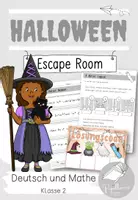 Vorschau - Arbeitsblätter - Halloween: Escape Room | Klasse 2 - Deckblatt