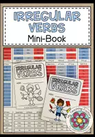 Vista previa - Refuerzo / NEE / Materiales de apoyo - IRREGULAR VERBS - Mini-book - Portada