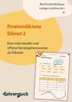 Vorschau - Unterrichtsreihen - Piratendiktate | 6 Diktate für die 2. Klasse mit Rechtschreibfokus - Seite 1