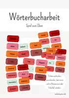 Vorschau - Spiele - Wörterbucharbeit Spiel - Deckblatt