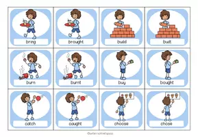 Vista previa - Unidades / Secuencias / Situaciones de Aprendizaje - IRREGULAR VERBS - Matching Pairs - página 3