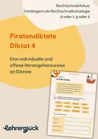 Vorschau - Stationenlernen - Diktat mit Rechtschreibfokus | Verlängern als Rechtschreibstrategie - Deckblatt