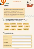 Vorschau - Arbeitsblätter - Diktat mit Rechtschreibfokus | Wortarten: Nomen, Verben, Adjektive - Seite 2