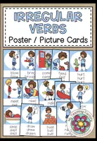 Vista previa - Tarjetas / Manipulativos - IRREGULAR VERBS - Poster/Picture Cards - Portada