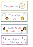 Vorschau - Poster - Morgenkreis Fächer (1. und 2. Klasse) - Seite 1