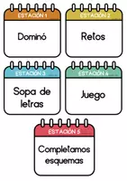 Vista previa - Hojas de trabajo - ESTACIONES DE APRENDIZAJE- FIGURAS PLANAS - página 1