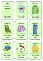 Vorschau - Spiele - Lesespiel Clothes - I have ... Who has? - Seite 1