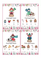 Vorschau - Arbeitsblätter - Rechnen auf dem Weihnachtsmarkt, Währungen, Weihnachten, Euro, Mathe, Klasse 2 - Seite 2