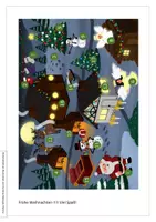 Vorschau - Spiele - Weihnachten ist in Gefahr! Lesespurgeschichte für Klasse 1/2 im Fach Deutsch - Deckblatt