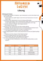 Vorschau - Arbeitsblätter - Halloween Logical 3./4. Klasse - Wer trägt welches Kostüm? - Seite 2