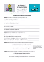 Vorschau - Arbeitsblätter - Workout Sprachstark - Grundlagen der Grammatik - Seite 1