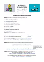 Vorschau - Arbeitsblätter - Workout Sprachstark - Grundlagen der Grammatik - Seite 2