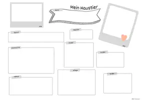 Vorschau - Poster - Referat Haustiere/Lieblingstiere Plakatvorlage A3 - Seite 1