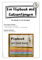 Vorschau - Arbeitsblätter - Flipbook Satzanfänge für die Schreibzeit - Seite 1