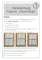 Vorschau - Arbeitsblätter - Flipbook Satzanfänge für die Schreibzeit - Seite 3